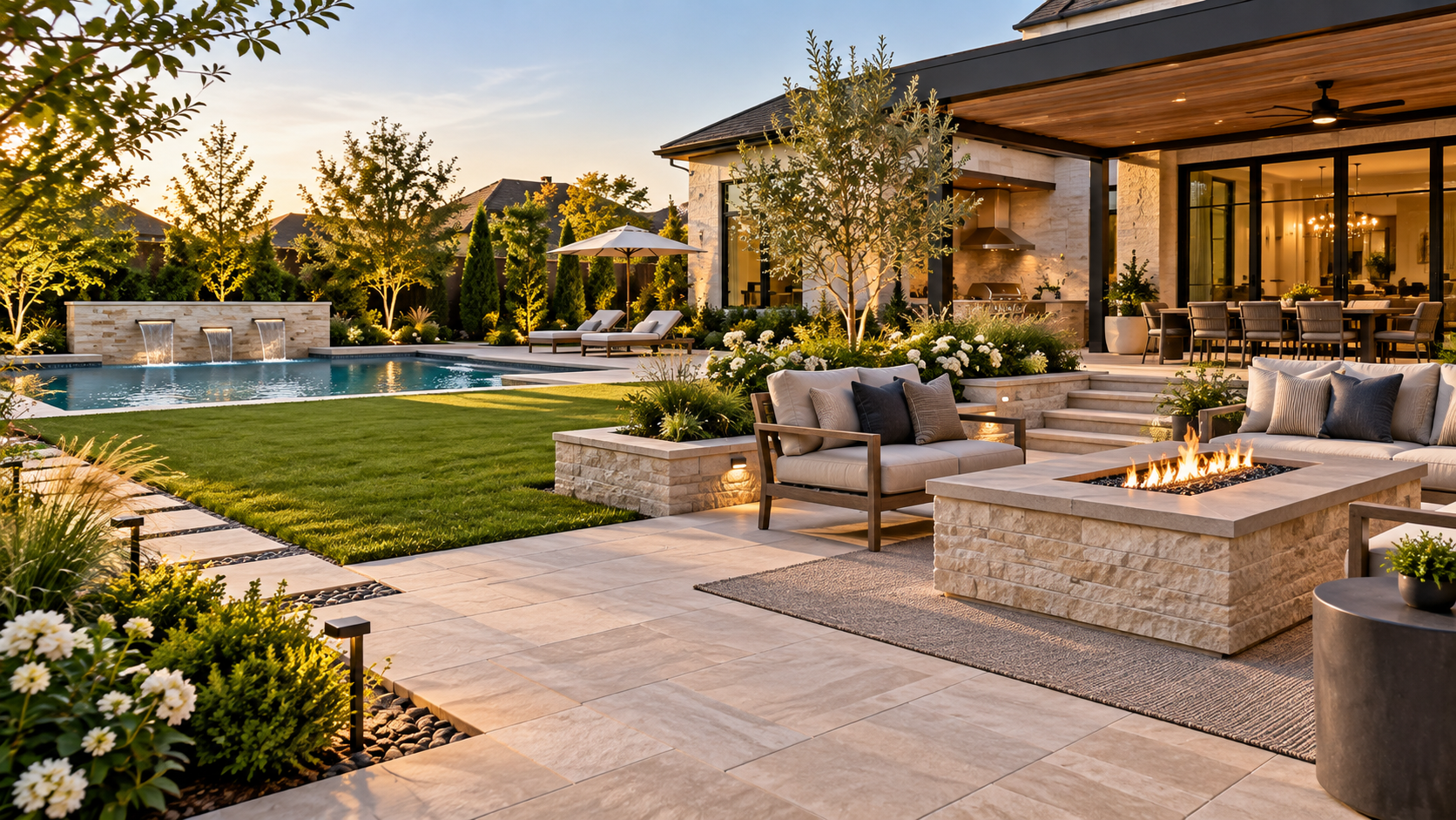 Pavers and patio